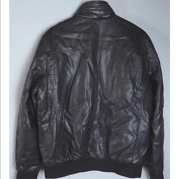 Levi’s Faux Leather Sherpa Lined Bomber Jacket NWT - Picture 2 of 8